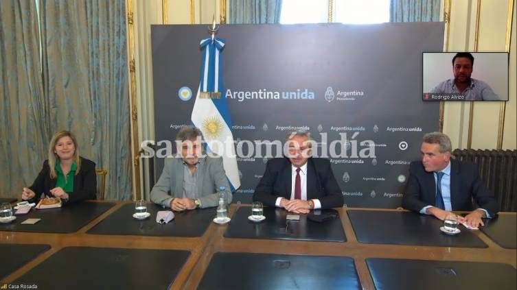 Alvizo participó de una reunión con Alberto Fernández