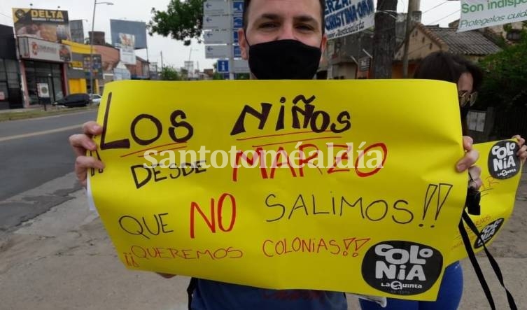 “Queremos Colonias de Vacaciones”: manifestación para que se autorice la actividad