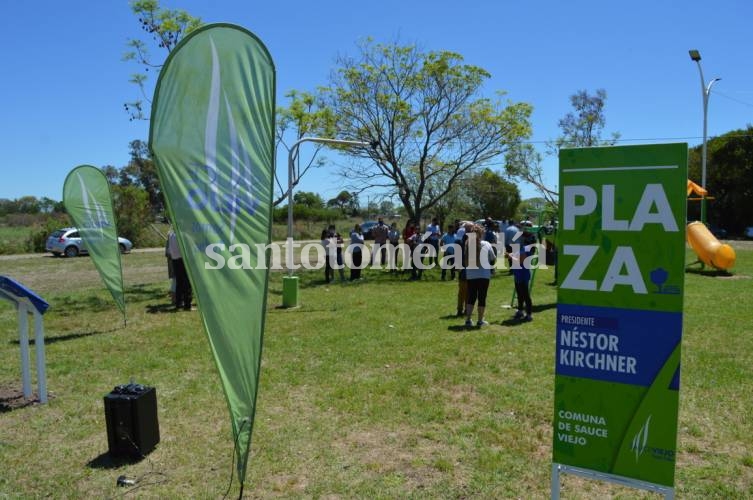 La inauguración de la plaza se realizó en la jornada del martes.