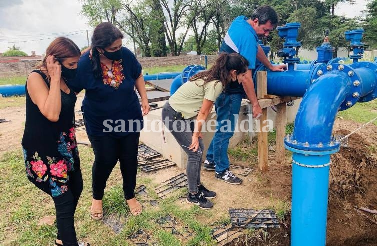 Finalizó la obra en el tanque central y comenzaba a normalizarse el servicio de agua potable