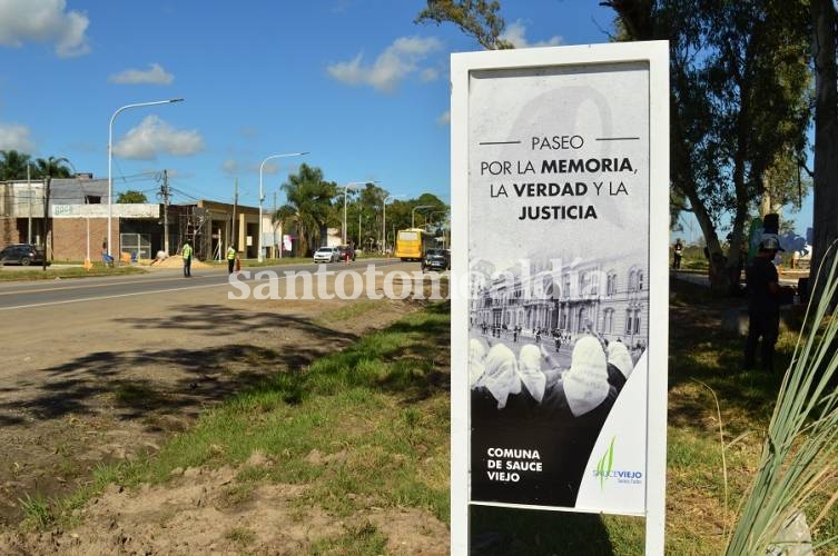 Paseo por la memoria, la verdad y la justicia: el nuevo espacio verde en Sauce Viejo