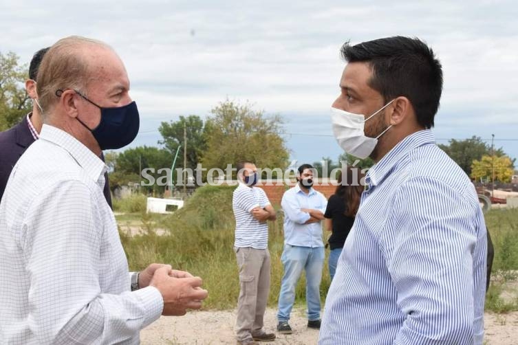 Alvizo recorrió las obras del Plan Nacional de Hábitat