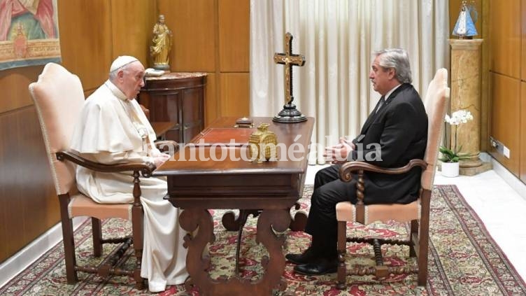 El Presidente se reunió con el papa Francisco en el Vaticano