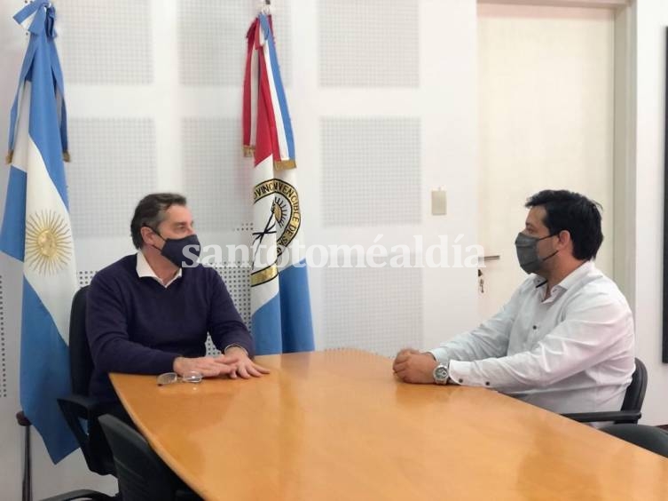 Alvizo se reunió con el ministro de Desarrollo Social