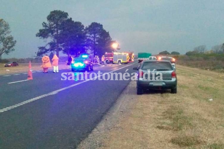 Accidente fatal en la Autopista a la altura de Arocena