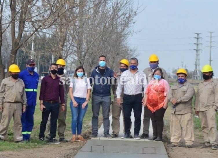 Finalizó la construcción de la senda en la zona norte de Sauce Viejo