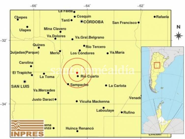 Un sismo de 3,1 grados hizo temblar al centro de Córdoba