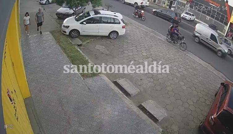 VIDEO: Robaron una moto en plena Avenida 7 de Marzo