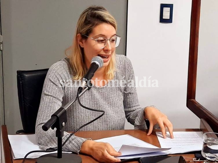 Florencia González: “Buscamos avanzar en iniciativas que colaboren con la tranquilidad de los santotomesinos”