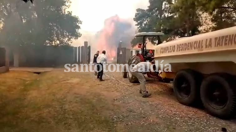 Los incendios no cesan y el fuego estuvo al borde de llegar a barrio La Tatenguita