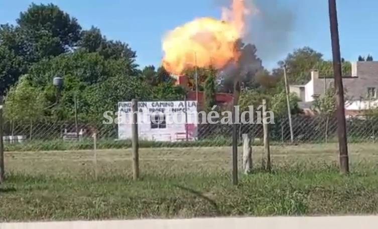 Explosión en un depósito de garrafas en Sauce Viejo