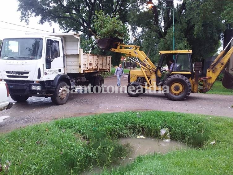 Cayeron más de 100 milímetros y según el Municipio no hubo mayores inconvenientes