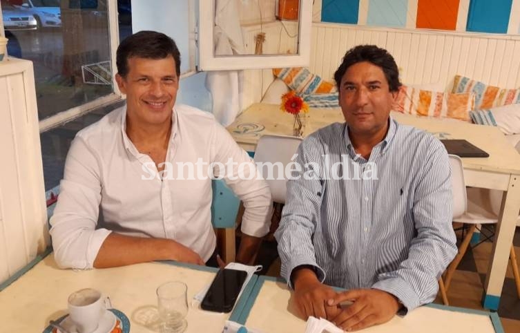 Carlos Clemente y Leonardo Diana se reunieron en el Departamento San Jerónimo