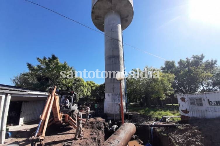 Continúan las obras en el Tanque General Paz para modernizar el sistema de agua potable