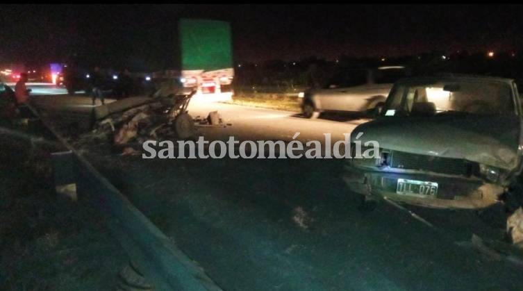 Violento accidente en la Circunvalación Oeste a la altura del ingreso a Recreo