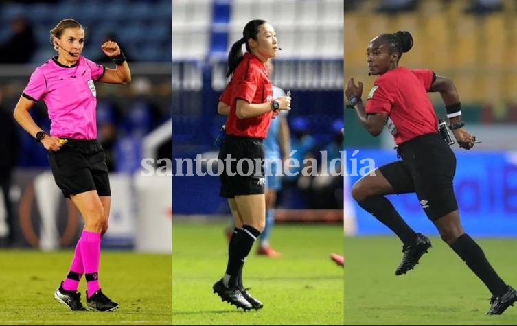 FIFA designó por primera vez a tres árbitras mujeres para una Copa del Mundo masculina