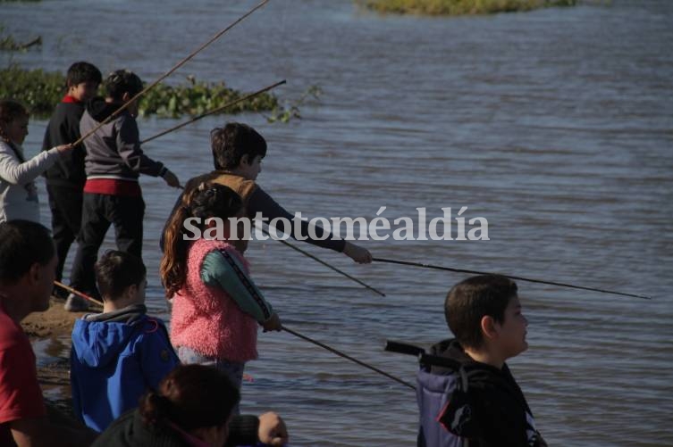 Este domingo se disputó un Torneo de Pesca Infantil