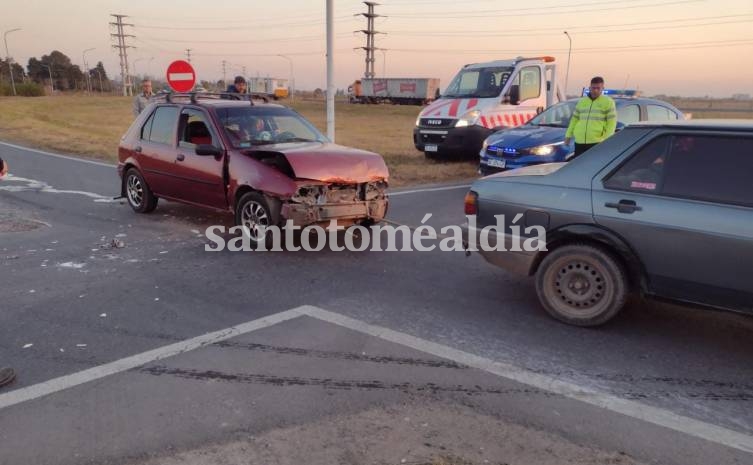 Accidente de tránsito en uno de los accesos al Aeropuerto