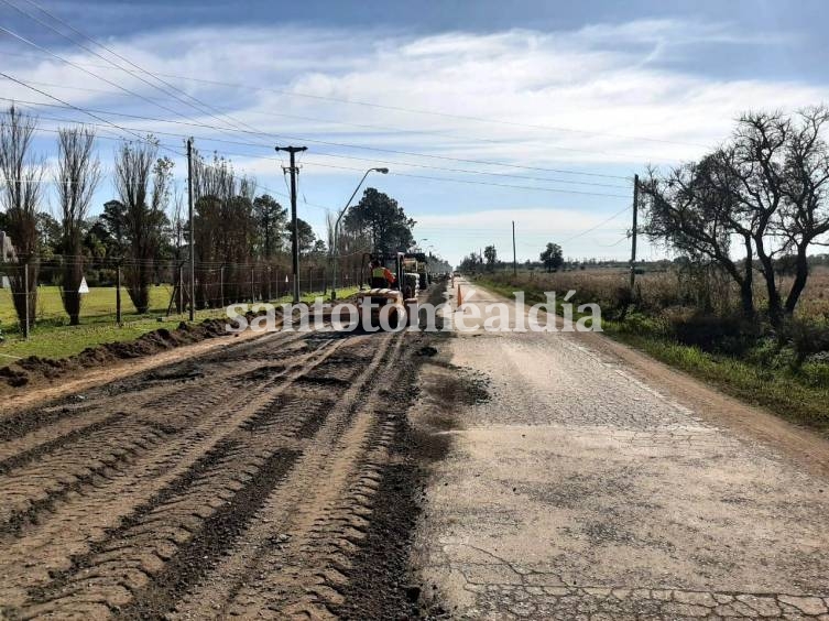 La Municipalidad puso en marcha la repavimentación por tramos del Acceso Norte