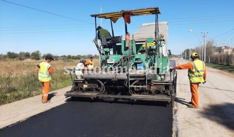 Avanza la obra de la repavimentación del Acceso Norte