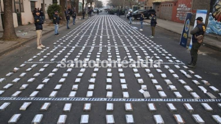 Incautaron unos 1.500 kilos de cocaína en Rosario