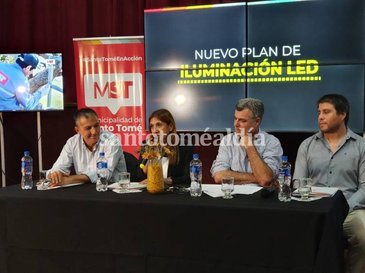 El Gobierno de Santo Tomé y la Provincia presentaron un Plan de 2000 luminarias LED para la ciudad