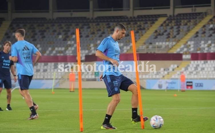 La Selección argentina tuvo su primera práctica en vísperas del Mundial