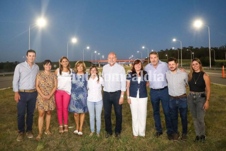 Inauguraron las obras de iluminación en la autopista