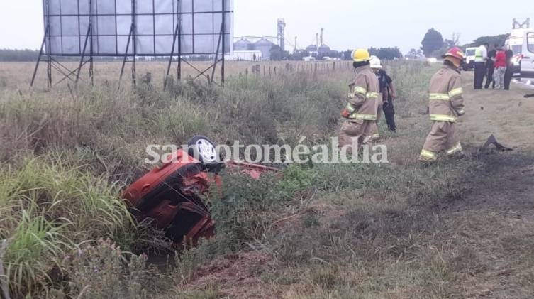 Vuelco fatal en la Autovía 19: falleció un santotomesino de 71 años