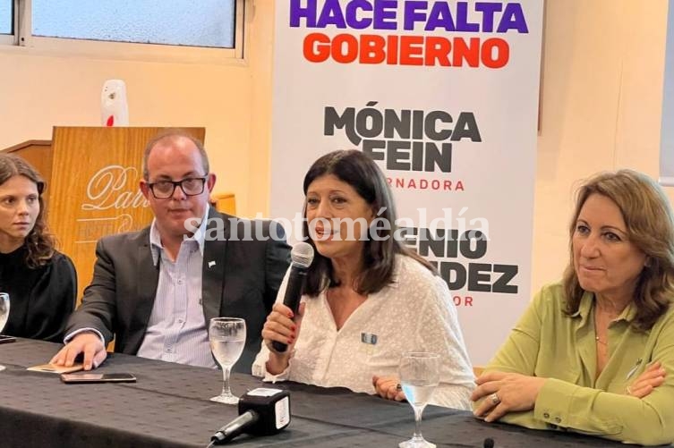 Fein y García iniciaron su recorrida de presentación de listas: 