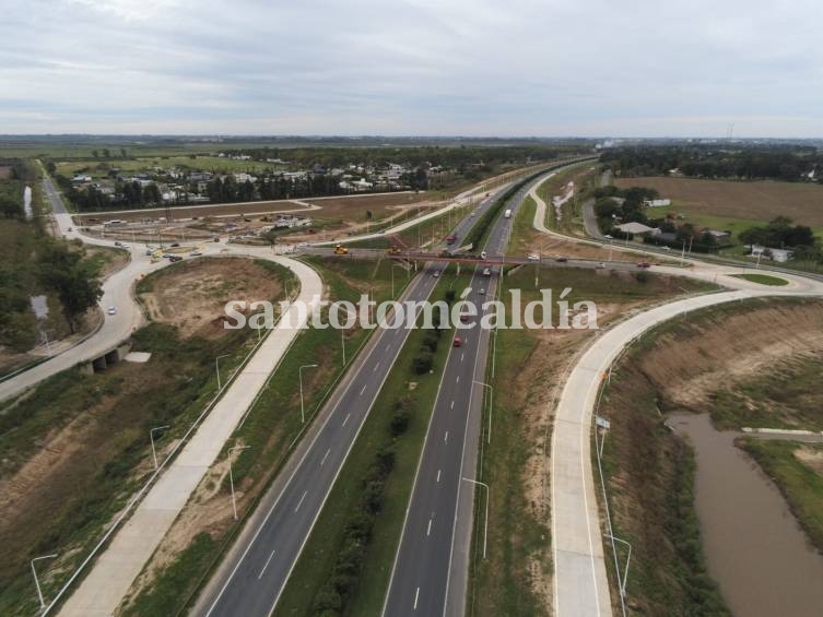 Las obras del intercambiador vial de la autopista están en su etapa final