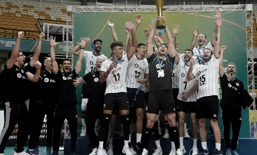 Histórico: Argentina venció a Brasil y se quedó con el título en el Sudamericano masculino de vóley