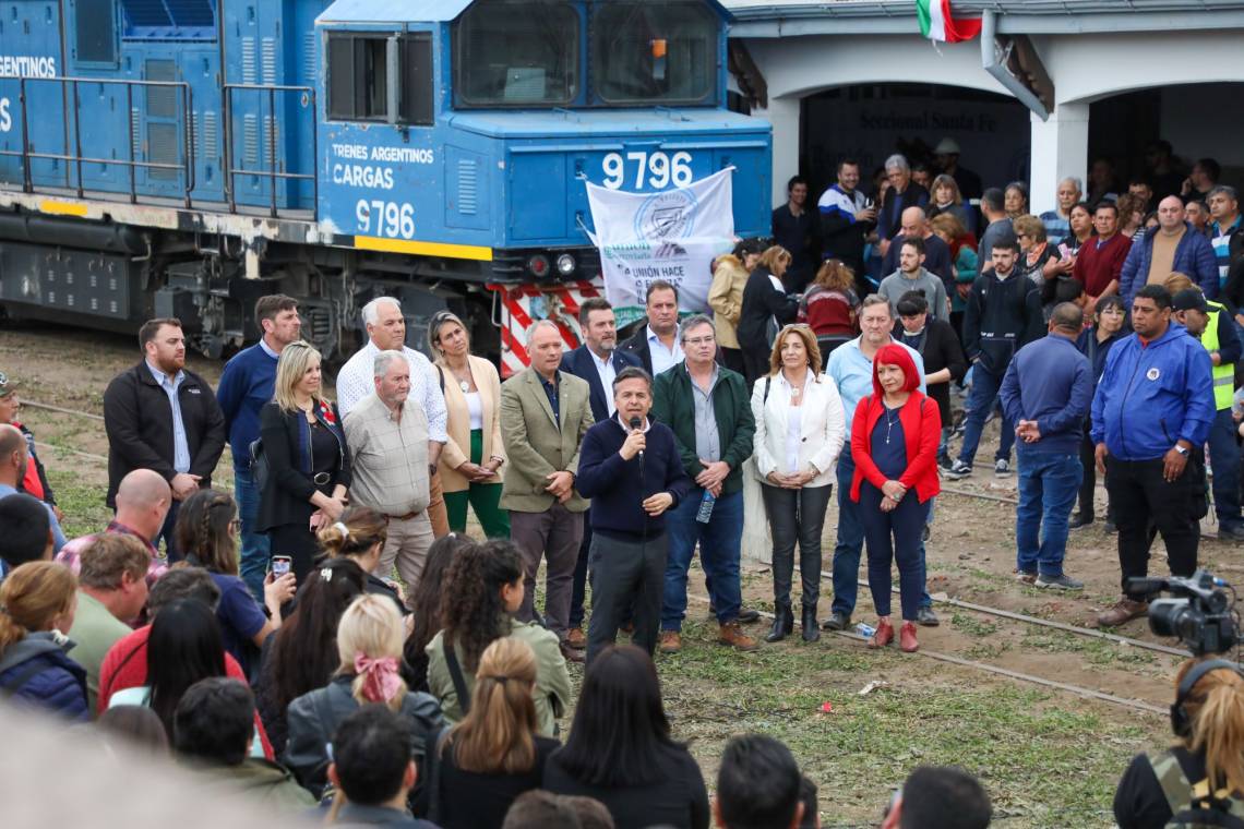 Se realizaron las pruebas de vías del tren Santa Fe - Laguna Paiva