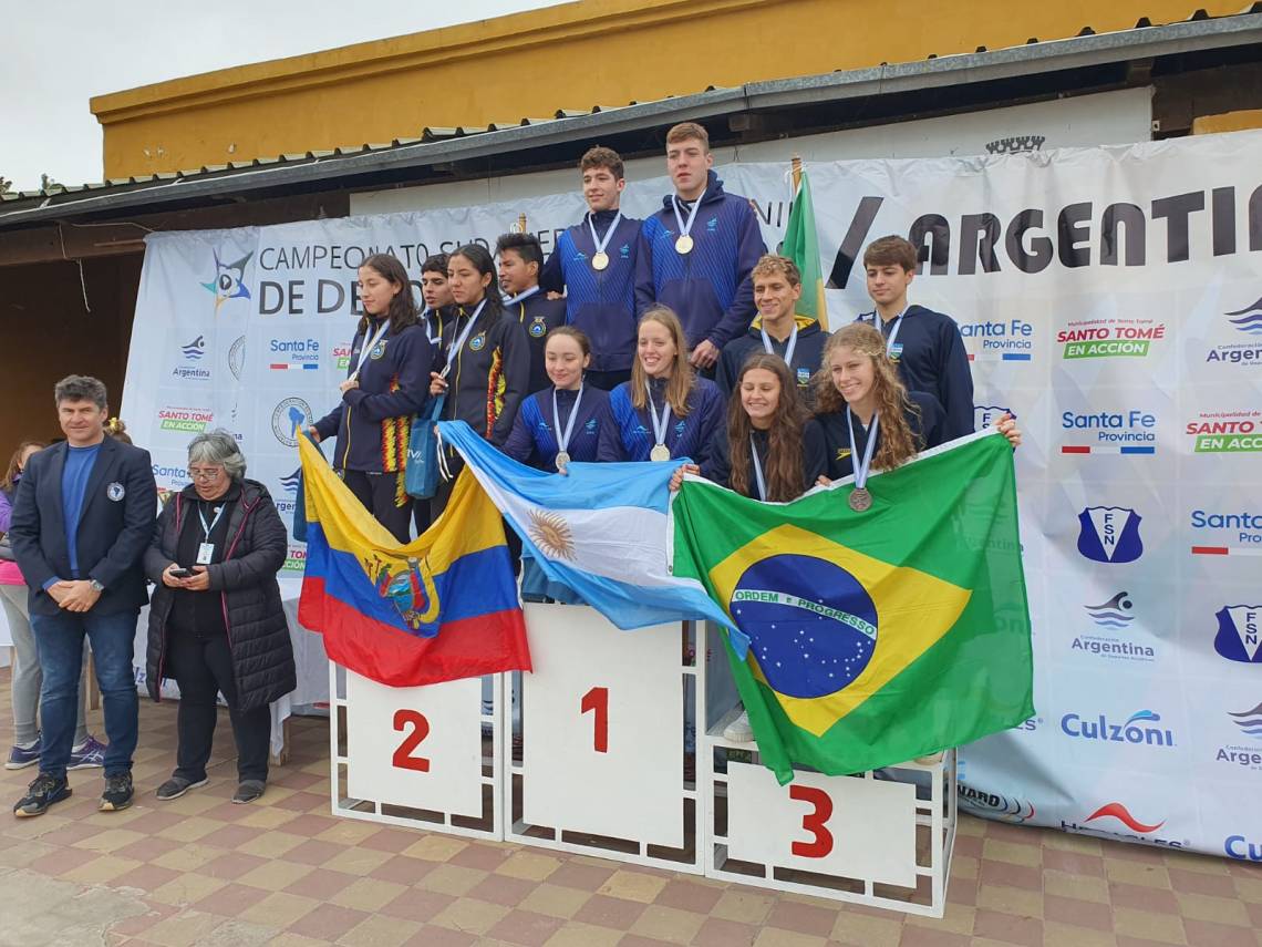 En el marco del Campeonato Sudamericano de Deportes Acuáticos 2023, Santo Tomé fue sede de aguas abiertas