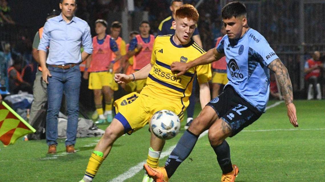 Boca cayó ante Belgrano en un partido plagado de goles