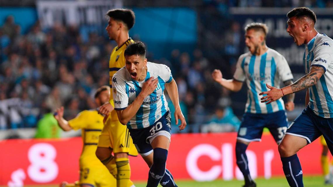 En un final electrizante, Racing superó a un Boca que jugó pensando en la final de la Copa