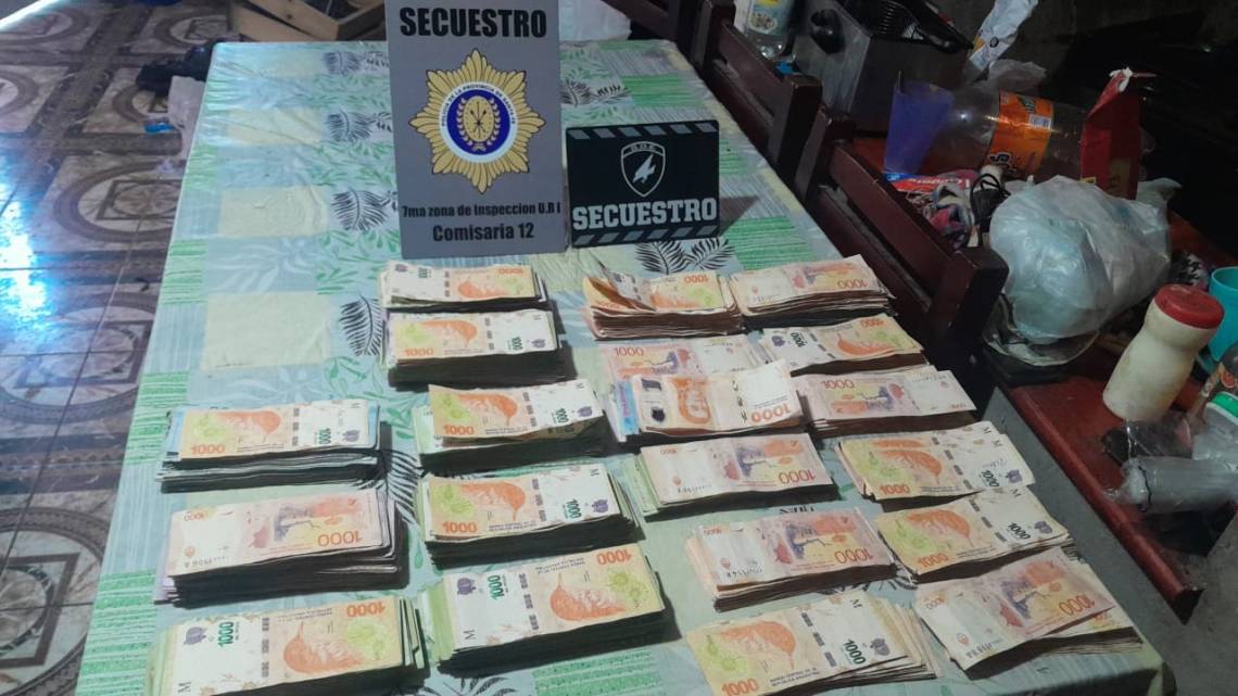 El dinero fue secuestrado y puesto a disposición judicial.