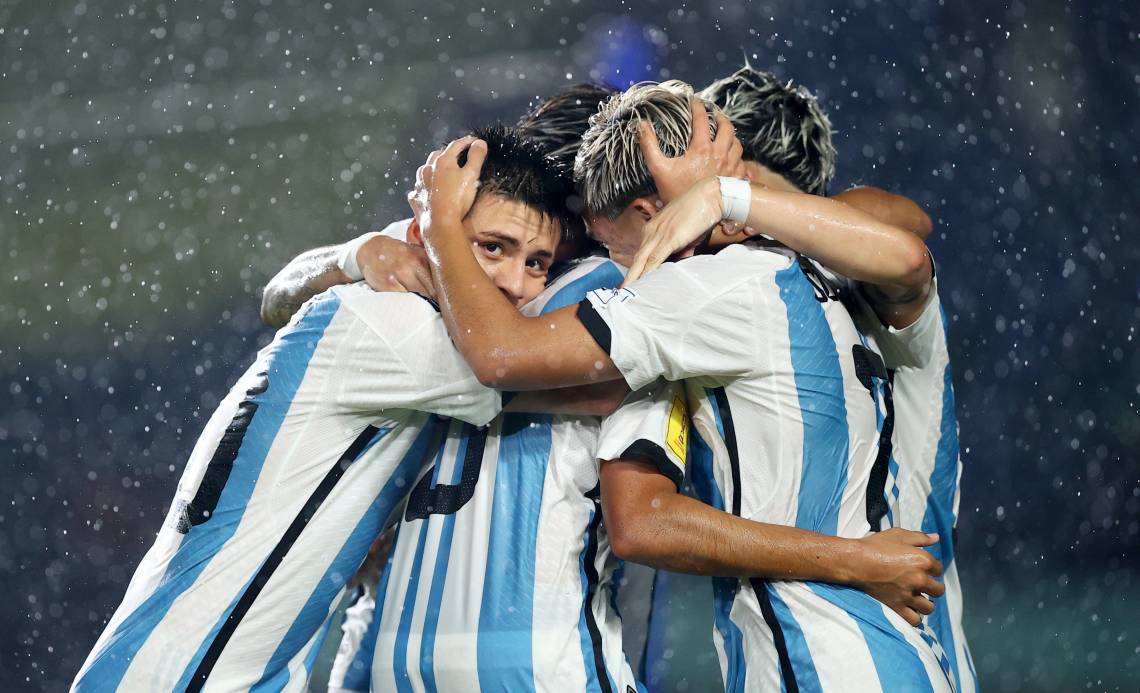 Mundial Sub17: Argentina goleó a Venezuela y pasó a los cuartos de final donde espera Brasil