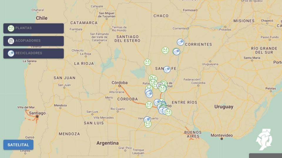 La provincia lanzó un mapa interactivo sobre reciclaje