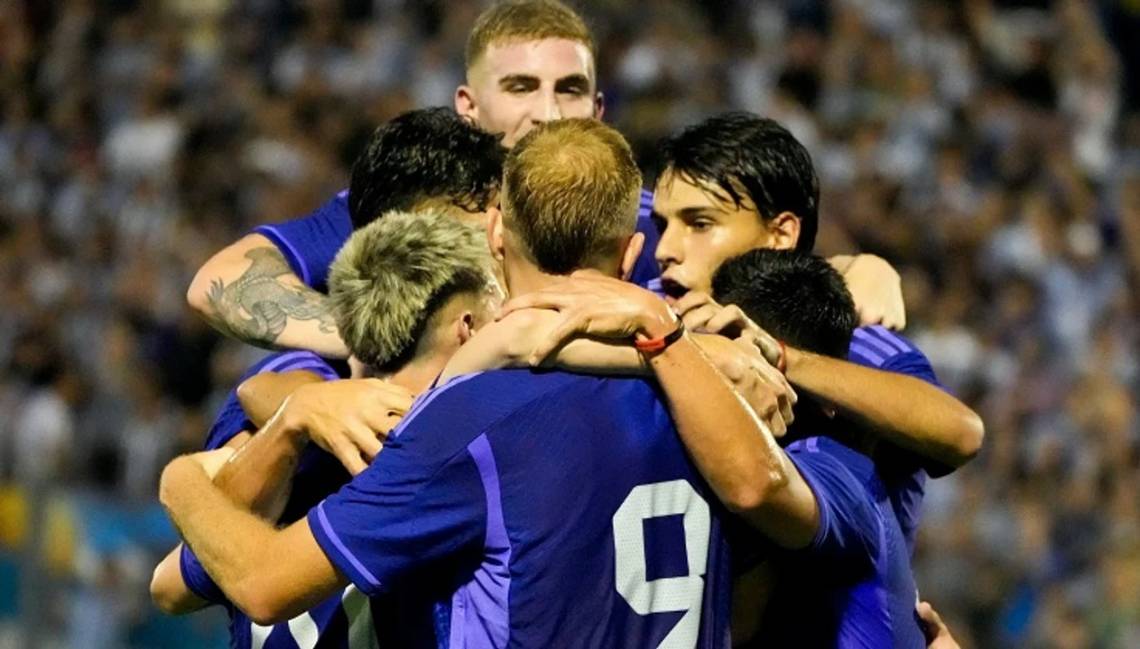 Rumbo al Preolímpico: la selección Argentina Sub 23 goleó a Ecuador en amistoso