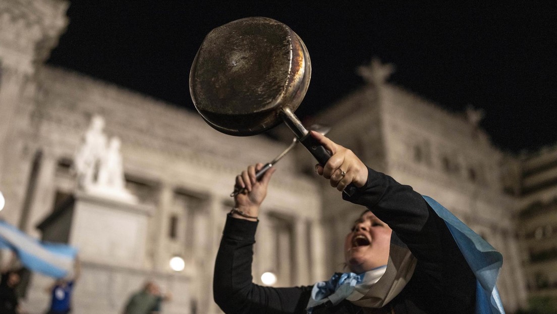 Para Milei, los cacerolazos estuvieron 