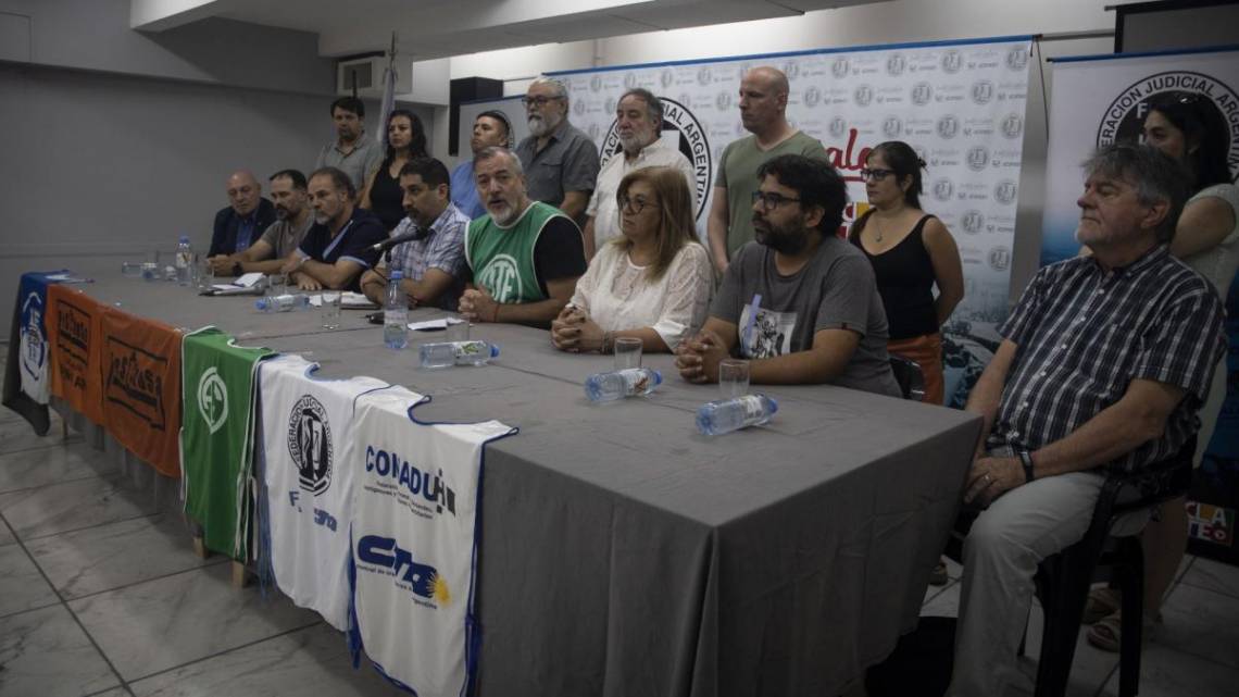 Gremios estatales anunciaron una jornada nacional de lucha 