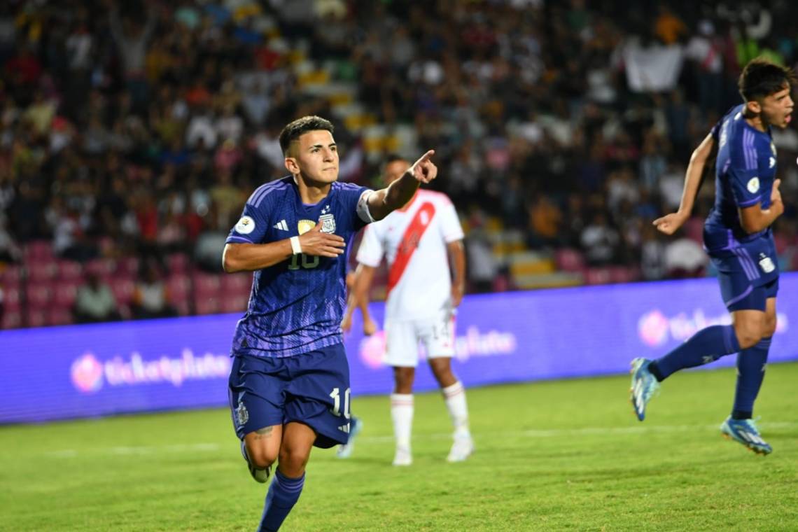 La Selección Sub-23 le ganó a Perú en el Preolímpico Sudamericano