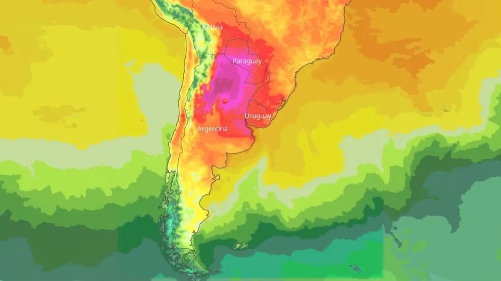 Nuestro país enfrenta la ola de calor más intensa de América y mañana se espera un nuevo pico de temperatura