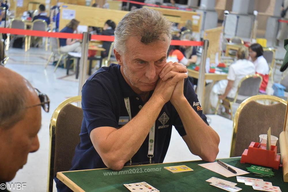 Mauricio Macri salió campeón senior del Campeonato Sudamericano de Bridge