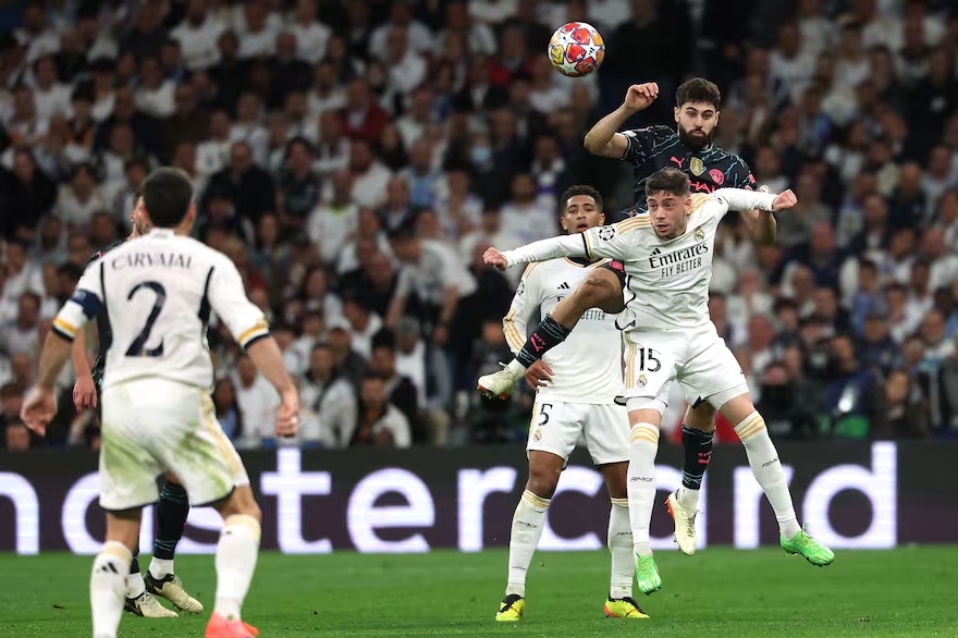 Real Madrid y Manchester City empataron 3 a 3 en el duelo de ida de los cuartos de final de la Champions League.