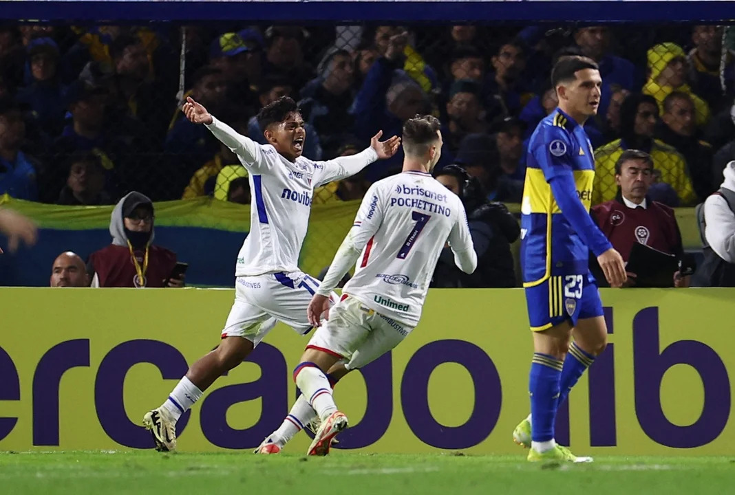 Fortaleza sorprendió a Boca en el final y le empató el partido por la Copa Sudamericana