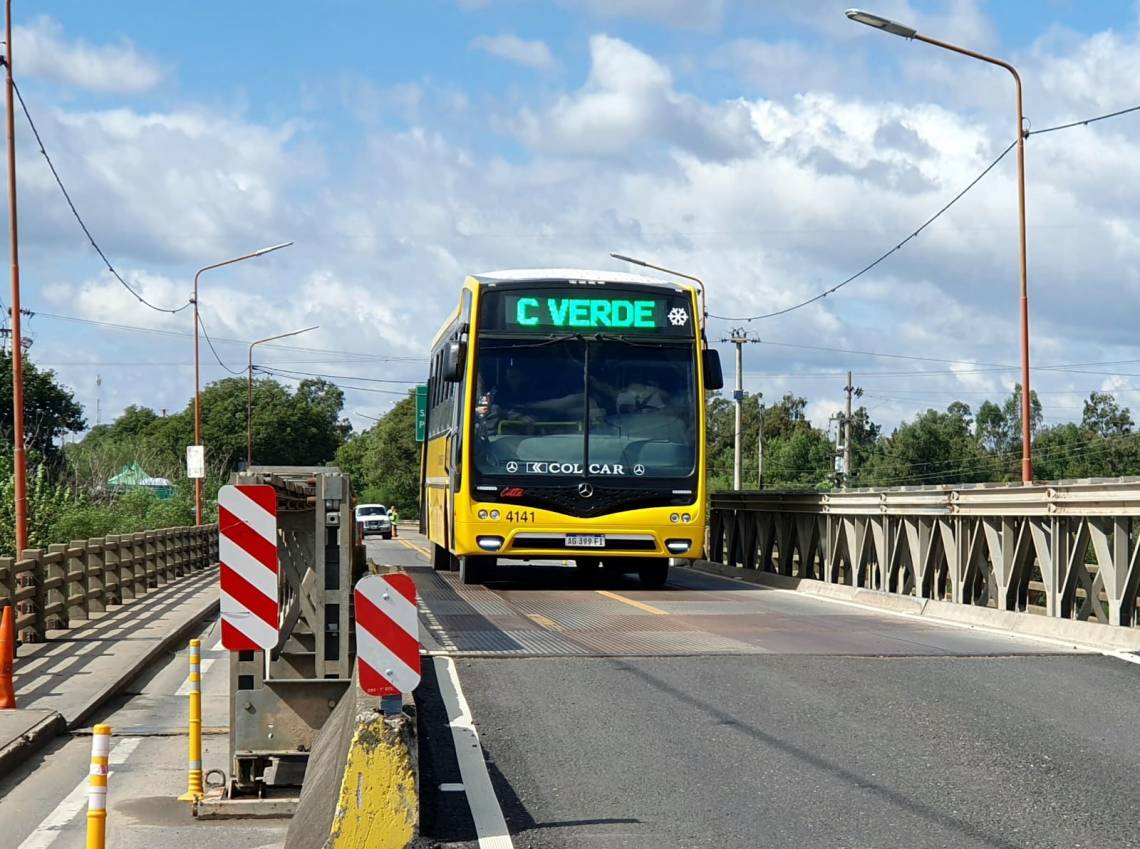 Puente Carretero: a partir de hoy, motos y bicicletas deben circular por el puente Bailey