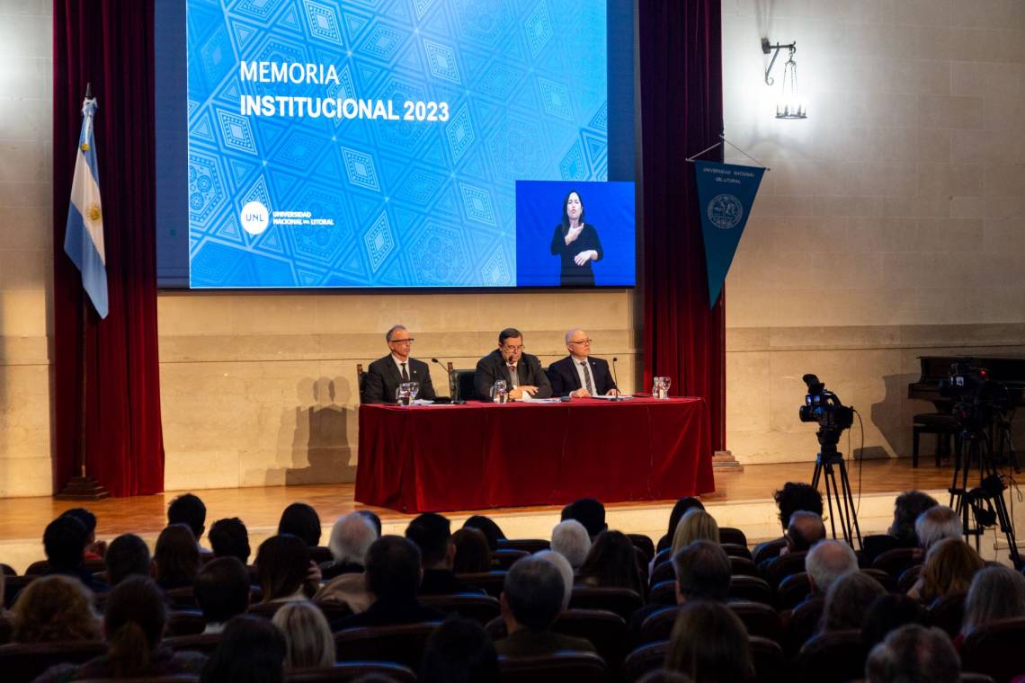 La Asamblea Universitaria de la UNL aprobó la Memoria Institucional 2023