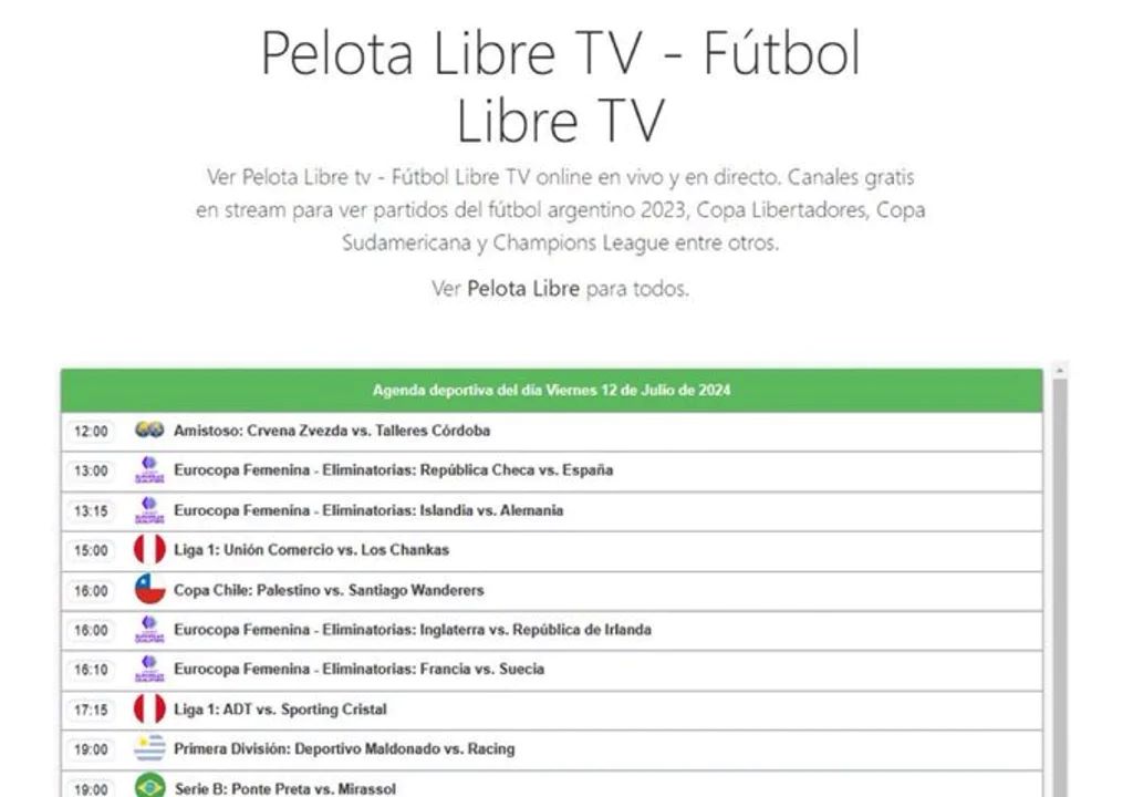 Qué es Pelota Libre, la nueva página que apareció tras el cierre de Fútbol Libre